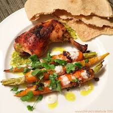 Hahnchen In Zitrus Marinade Mit Vadouvan Gewurzten Joghurt Mohren Cooking Food Recipes