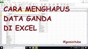 Formula berikut membantu kita membuat nama hari dengan lebih leluasa. Cara Menghapus Data Ganda Di Excel Dengan Mudah Dan Cepat Youtube