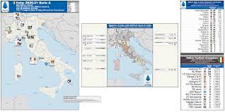 Italy Serie A 2020 21 Season Location Maps With 2 Charts Seasons In 1st Division Current Clubs All Time Italian Titles List Billsportsmaps Com