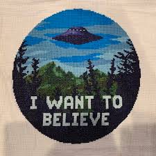I want to believe cross stitch patterns. Fo Just Finished My X Files Piece Pattern From Alitonembroidery On Etsy Crossstitch