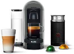 Buy nespresso pod & capsule coffee machines and get the best deals at the lowest prices on ebay! Nespresso Vertuoplus Coffee And Espresso Machine Bundle With Aeroccino Milk Frother By Breville Grey Buy Online At Best Price In Uae Amazon Ae