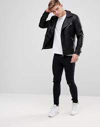Love This From Asos Jackets Men Fashion Leather Jacket Outfit Men Mens Bomber Jacket Outfit