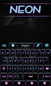 Go teclado con 800+ emoticonos y 10000 + temas coloridos. Neon Go Keyboard Theme For Android Apk Download