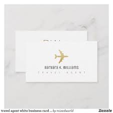 5 miles per dollar on hotel and rental car bookings through capital one travel. Travel Agent White Business Card With An Airplane Zazzle Com In 2021 White Business Card Travel Business Cards Travel Agent Business Cards