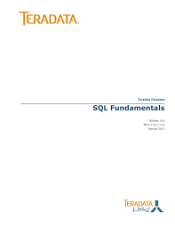 Sql Fundamentals Teradata Documentation Manualzz Com