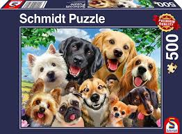 24/7 customer service · free shipping · 35% off first autoship Dog Selfie 500 Piece Jigsaw Puzzle Schmidt Puzzle Palace