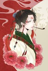 百花の王 富貴な大輪 牡丹 ぼたん 特集 イラスト キャラクターアート アニメ少年