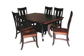With reliable assembly and stylish beauty, our dining room chairs can be paired with tables of all designs, shapes, and shades to make your dining room a place of sophistication and comfort with grace and style. Sierra Dining Table Set Quick Ship From Dutchcrafters Amish