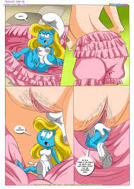 Smurfette transando com todo mundo na Aldeia dos Smurfs 