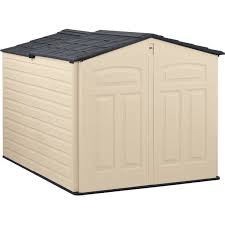 Is your garage cluttered up with garden tools, pool supplies, and other items? Rubbermaid 6 X 5 Ft Plastic Storage Shed Beige Walmart Com Walmart Com