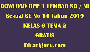 Pada postingan kali ini admin dicariguru akan membagikan kelengkapan administrasi untuk jenjang smp. Download Rpp 1 Lembar Kelas 6 Tema 2 Gratis Dicariguru Com