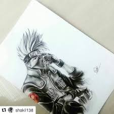 Awesome kakashi tattoo on left half sleeve for men. Pin On Min