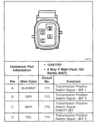4l60e neutral safety switch wiring diagram inspirational with for. Question About Prnd Connector The 1947 Present Chevrolet Gmc Truck Message Board Network