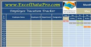 This spreadsheet performs the calculations with complete ease because of the formulas added to it. Download Employee Vacation Tracker Excel Template Exceldatapro