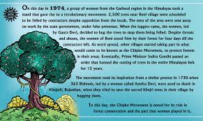 Chipko Movement India S Green Movement Started By Rural Women Chipko Movement Movement Free Mind