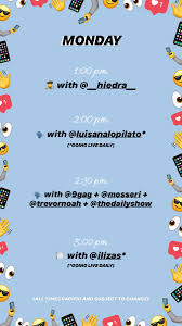 Hide like and view counts. Instagram On Twitter Ready Set Watch Here S What S Going Down On Instagram Live This Week With A New Lineup Every Day Full Schedule Https T Co Owzblp3skb Https T Co Byarseywxs