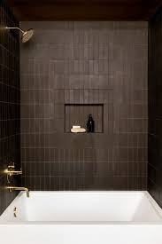 Gray floor tiles hold the room together, while wide steps lead. 46 Small Bathroom Ideas Small Bathroom Design Solutions