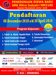 Dengan ini kami mengumumkan no 085283567876 dan 082312533804 sudah tidak digunakan apabila dihubungi oleh no hp diatas diharapkan diabaikan karna bkk smk mitra industri tidak bertanggung jawab dalam bentuk apapun. Urbancikarang Com A Twitter Penerimaan Siswa Baru Smk Mitra Industri Mm2100 Kontak Informasi Telepon 021 89983961 Instagram Mitra Industri Fb Smk Mitra Industri Website Https T Co Fs37p6pmot Ayo Raih Kesuksesan