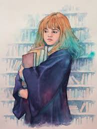 An illustrator's fan art of hermione granger has stunned harry potter fans. Ramon On Twitter Hermione Granger Harry Potter Fanart Trunnec Illustration Watercolor