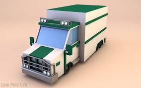 Low Poly Truck 3d Model Max C4d Obj 3ds Fbx Lwo Stl 3dexport Com By Lowpolylab Low Poly Car Low Poly Low Poly 3d Models
