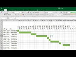 Excel Gantt Diagramm Erstellen Bedingte Formatierung Balkenplan Projektplan Projektmanagament Youtube