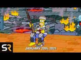 On inauguration day, jan 20, springfield has become an apocalyptic wasteland. Simpsons Predictions For 2021 Youtube In 2021 Simpsons Predictions Creepy Conspiracies Simpson