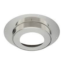 Rosace Plafond Bois Inox