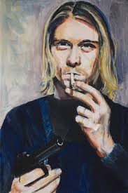 5 minute speed painting of kurt cobain by dave santia. Forever Young Kurt Cobain Painting By Angela Peters Saatchi Art