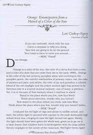 Orange: Emancipation from a Hatred of a Color of the Sun Lori Caskey-Sigety