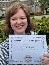 I'm honored to receive the Kiara Kharpertian Award, which recognizes  graduate students who take intellectual and professional risks. This award  was established in memory of Kiara Kharpertian, who…