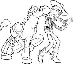 Toy Story Woody And Horse Coloring Pages Toy Story Coloring Pages Disney Coloring Pages Horse Coloring Pages