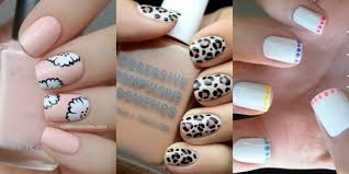 Gel nail art falls between the regular nail polishes and the artificial acrylic nails and it gives you the best of both. Nail Art Ideas For Short Nails Manicures Designs For Shorter Nails