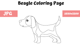 You want to see all of these dog coloring pages. Beagle Coloring Page For Kids Graphic By Mybeautifulfiles Creative Fabrica