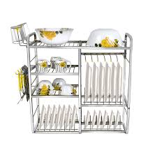 Compare prices on popular products in kitchen storage. Uddhav Gold Stainless Steel 4 Layer Wall Mount Kitchen Dish Rack Utensils Rack With Plate Cutlery Stand Modular Kitchen Storage Rack Kitchen Organizer 24 X 24 Inches Buy
