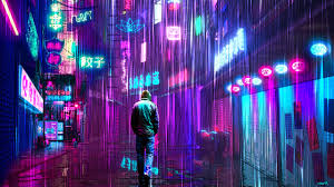 Download, share or upload your own one! Purple Neon City Wallpaper 4k Novocom Top