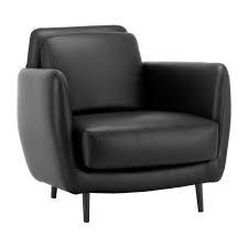 Small scratches on side as shown in pictures, price reflects this information. Ella Armchairs Armchair Black Leather Habitat