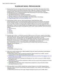 Soal pedagogik p3k teori belajar. Soal Pedagogik Uka 3 Pdf