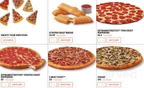 Little Caesars Pizza Menu In Elk Grove Village Illinois