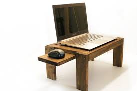 Bedside Laptop Table Wood Lap Desk Sofa Table End By Woodwarmth Mesitas De Noche Mesas Para Laptop Escritorio De Roble