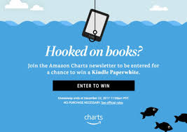 join amazon charts for a chance to win kindle paperwhite