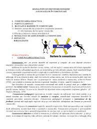 Comunicarea didactică este un ansamblu de activităţi, o formă de relaționare între educat și educator, în cadrul căruia comunicarea prin limbaj este doar una dintre componente. Blocaje Si Bariere In Comunicarea Didactica