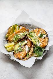 These crispy, creamy, yet tender vegan fish tacos will conquer any tofu skeptic. Baja Tofu Tacos The Curious Chickpea