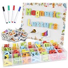 Classic magnetic alphabet with upper case latin letters (sound english) in 5 bright colours: Chuchik Abc Magnetic Letters Set For Kids And Toddlers Alphabet Lowercase And Uppercase Foam Magnets Toy With Easel White Board 4 Pens And Eraser Buy Online In Malta At Malta Desertcart Com Productid