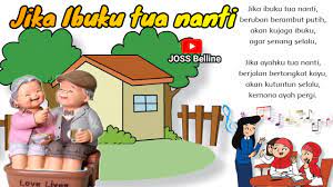 Jika ibuku tua nanti beruban berambut putih akan kujaga ibuku agar senang selalu jika ayahku. Lirik Lagu Jika Ibuku Tua Nanti Lagu Sd Kelas 3 Tema 4 Tematik Youtube