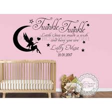 Browse our romantic wall quotes, phrases and sayings designed for master bedrooms. Personalised Twinkle Twinkle Little Star Nursery Wall Sticker Baby Boy Girl Bedroom Wall Quote Decor Decal