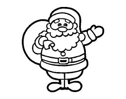 Papa Noel Para Colorear Imprimir