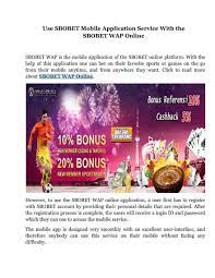 Check spelling or type a new query. My Publications Use Sbobet Mobile Application Service With The Sbobet Wap Online Page 1 Created With Publitas Com