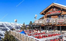 Restaurant In The Mountains Meribel Ski Resort France Stock Photo Ad Meribel Ski Restaurant Mountains Ad Ski Resort Resort Skiing