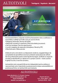Autoequip solution va ofera echipamente service auto, utilaje service auto. Auto Tivoli Partener Automeister Service Pentru Toate Marcile Auto Auto Tivoli Focsani Vrancea