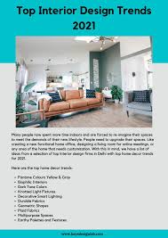 Find out the color trends you'll be seeing in 2021 (plus check out pantone's pick for color of the year) in our video roundup or blog: Top Interior Design Trends 2021 By Kritiverma03 Issuu